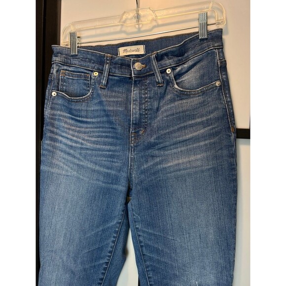 Madewell  10" High-Rise Skinny Jeans: Tulip-Hem Edition size 28 - Picture 3 of 10